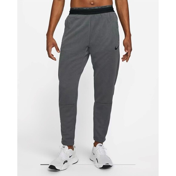 Nike Dri-Fit Pro Men's L Fleece Training Pants Black DM5886 010 Athletic Workout - Picture 14 of 15